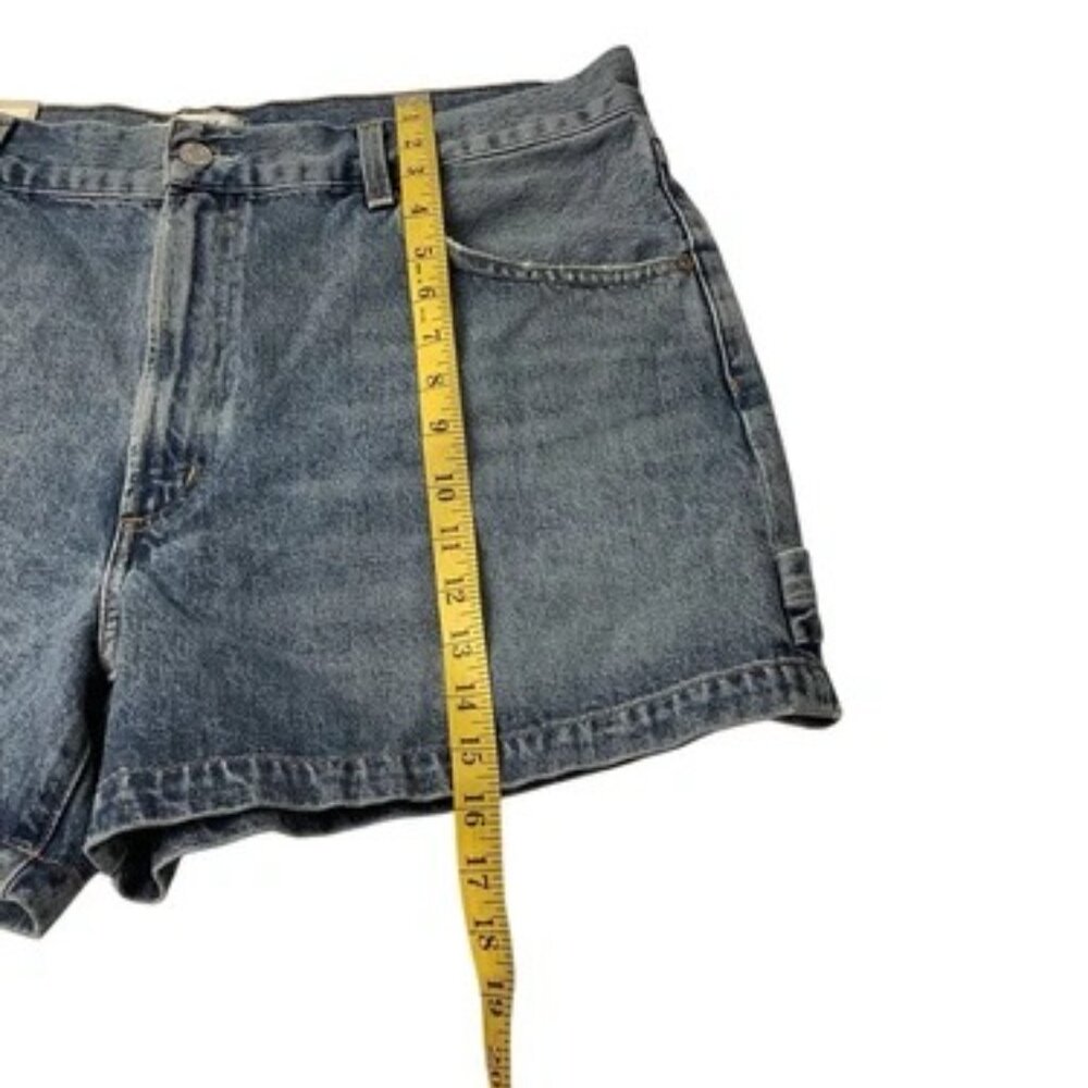 Agolde Light Blue Denim Carpenter Shorts - Picture 4 of 12